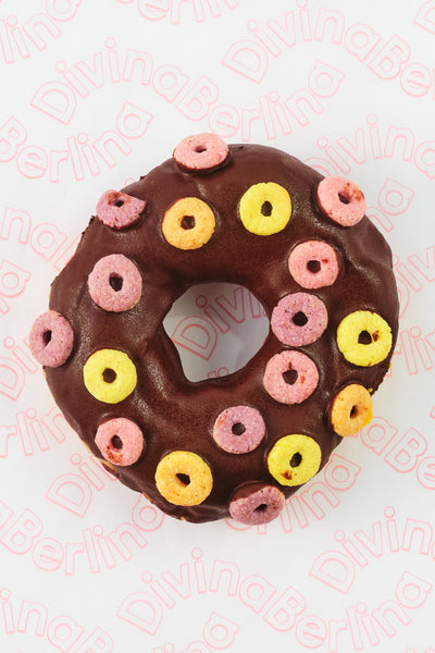 Dona de chocolate negro con loops [envíos a S/C de Tenerife y norte de la isla]